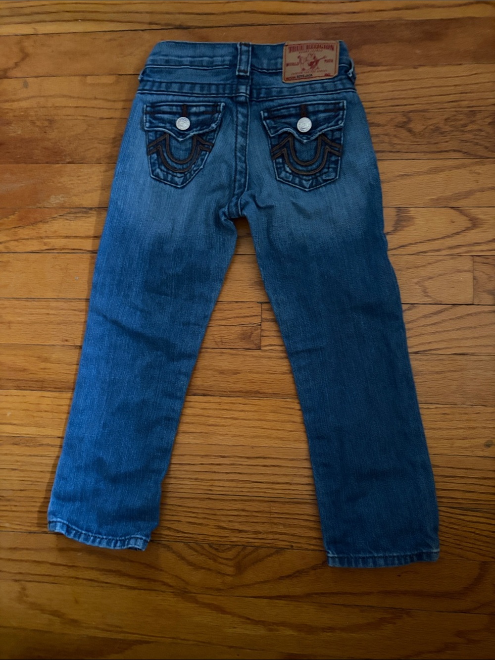True Religion Straight Leg Dark Blue Denim Jeans